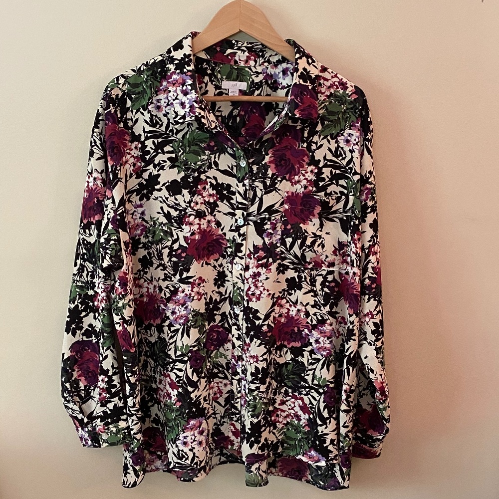 J.Jill Relaxed Fit Blouse Size 2x - Picture 2 of 4